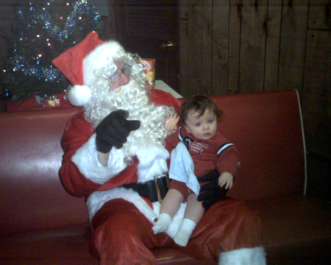 Thomas and Santa