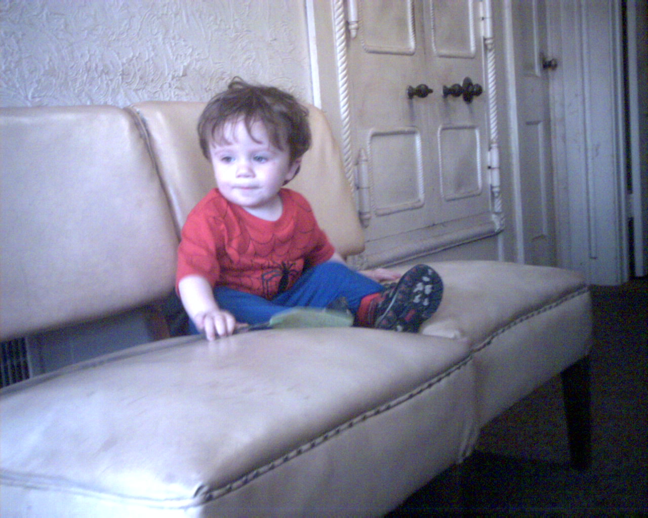 Thomas as Spiderman 2