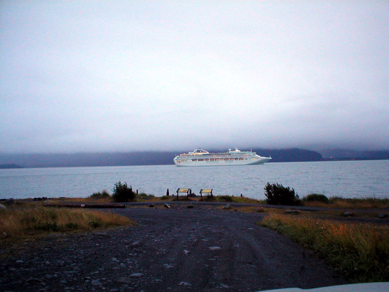 Cruise Ship Leaving