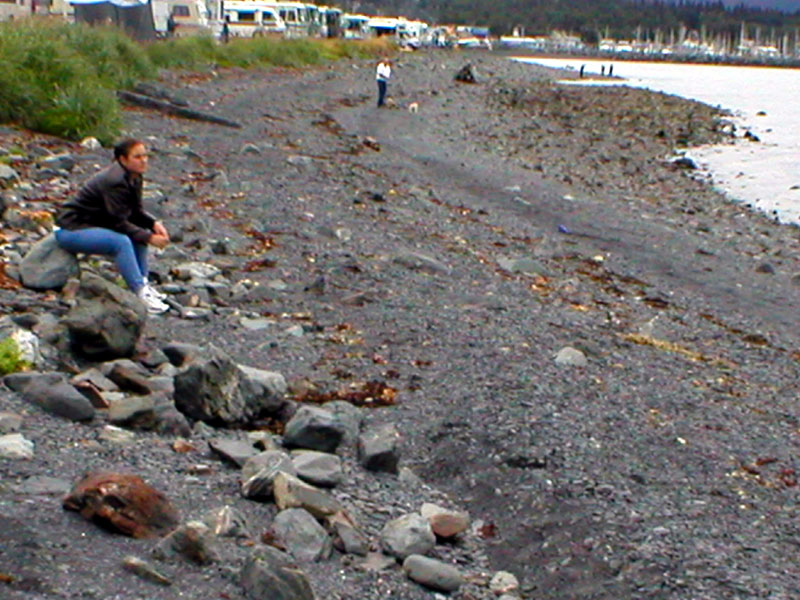 Erica Sitting on Rock 02