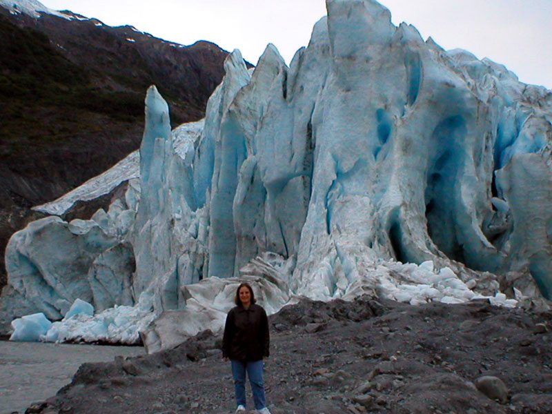 Erica In Front of Exit Glac