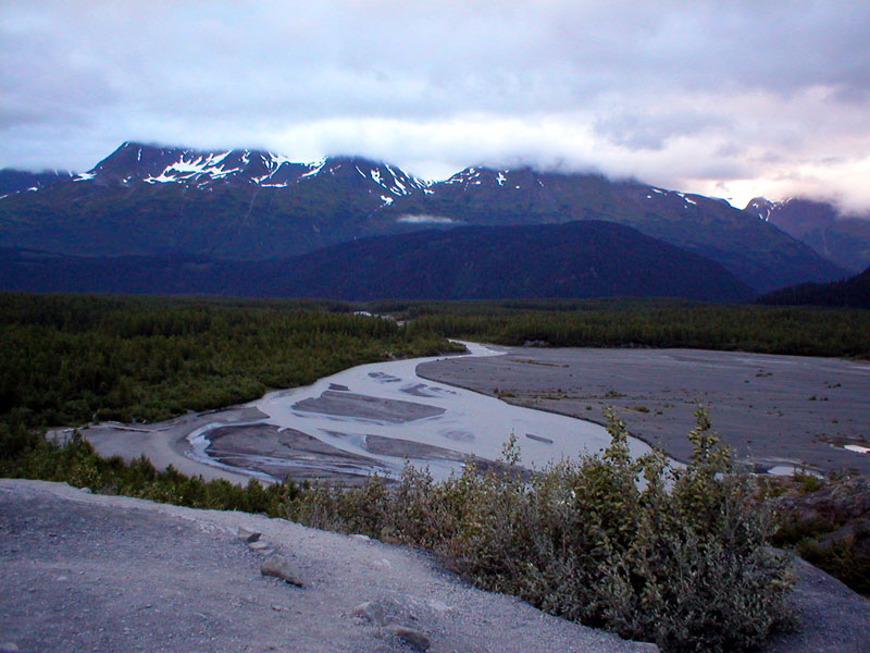Exit Glacier outflow and va