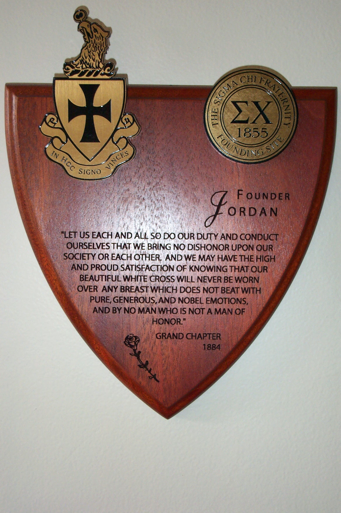 Jordan Plaque